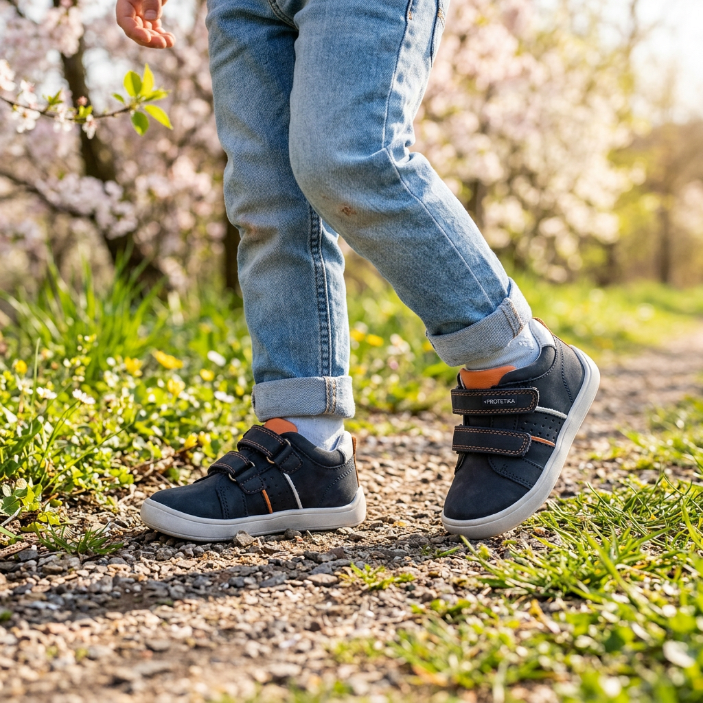 Protetika RASEL navy detská barefoot obuv