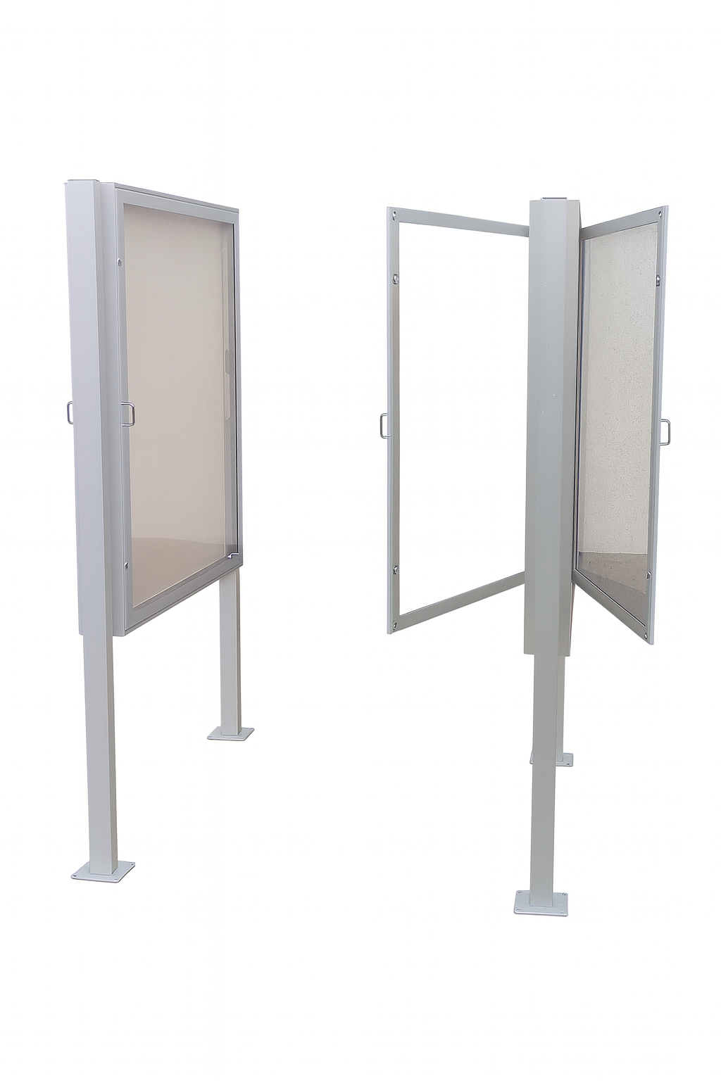 Oboustranná jednokřídlá venkovní magnetická vitrína DM80