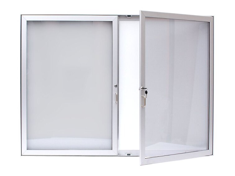 Dvojkřídlá venkovní magnetická vitrína XML40