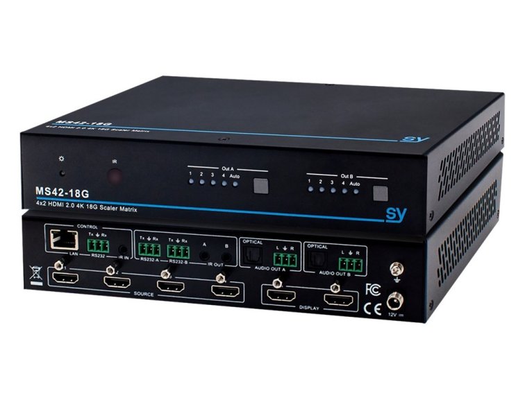 Video přepínač SY MS42-18G 4x2 HDMI