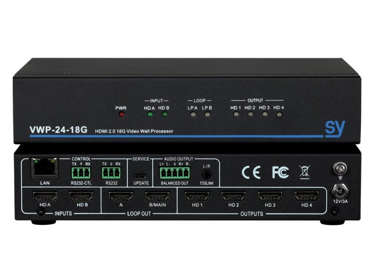 Procesor pro videostěny SY VWO-24-18 G 4xHDMI