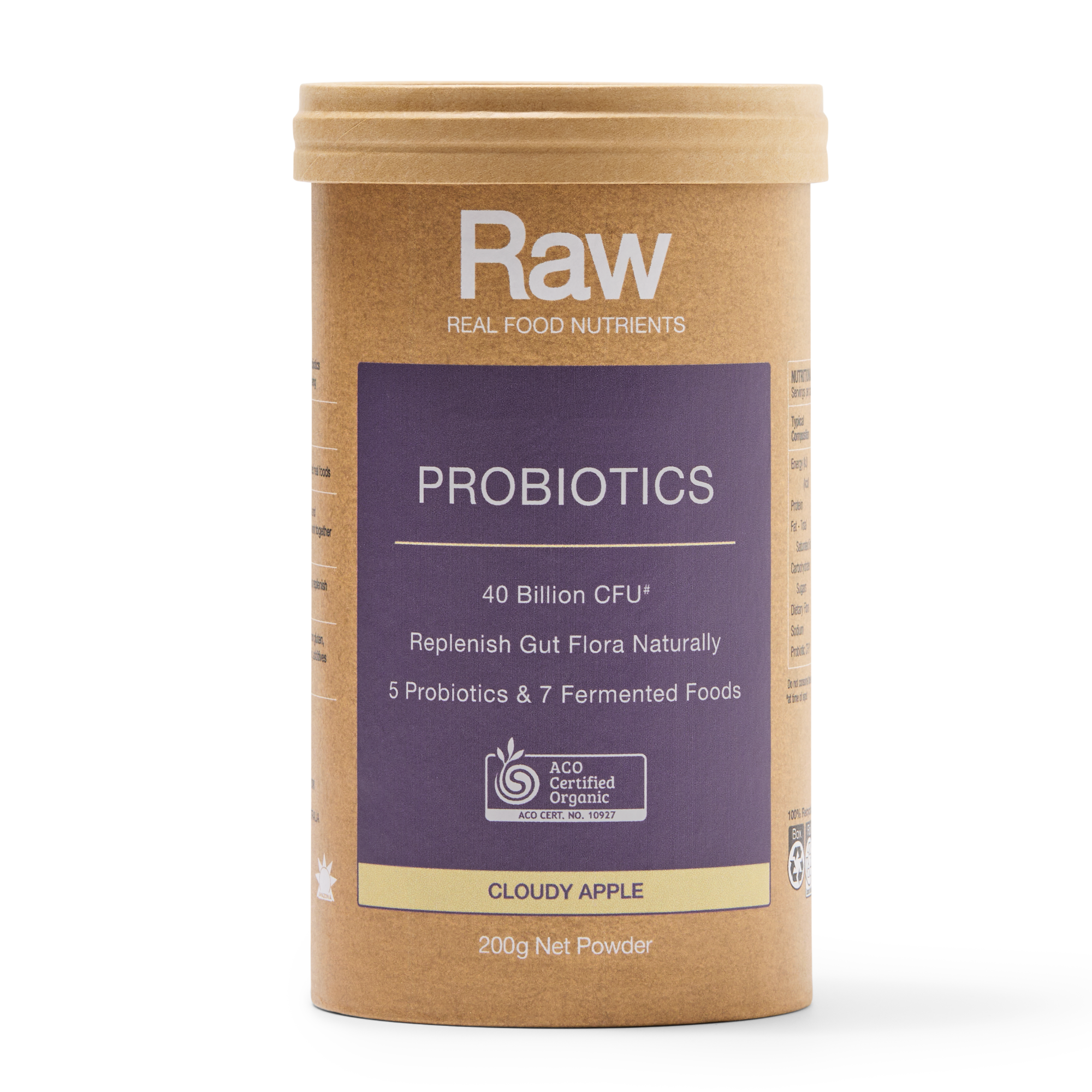 Raw real food nutrients – Organic Probiotics