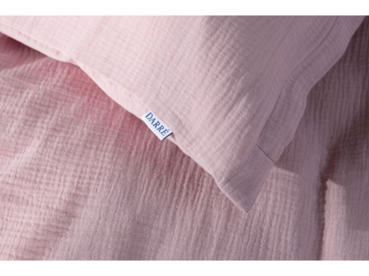Celoroční mušelínové povlečení Soft Pink - GOTS