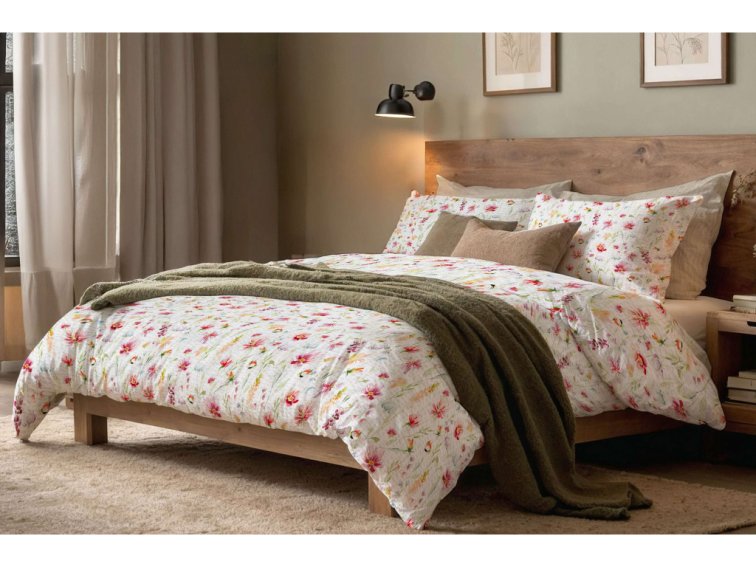 Krepové povlečení Květy