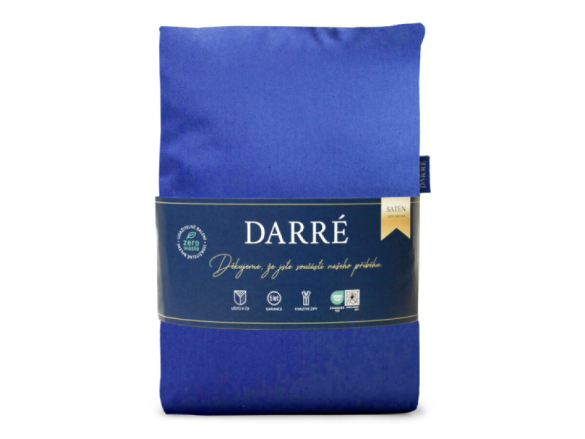 Saténové povlečení Royal - dark blue