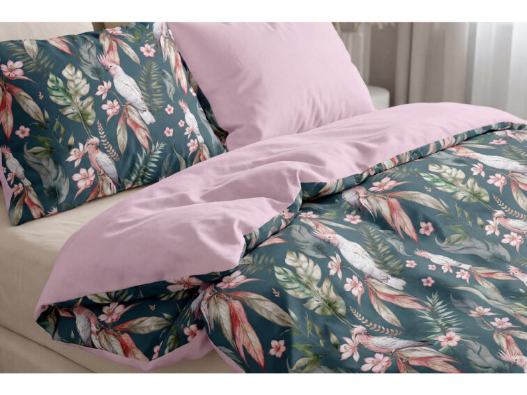 Bavlněné povlečení Tropický vánek starorůžové - duo