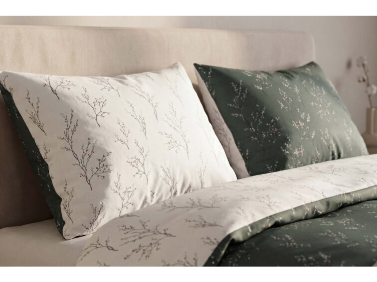 Bavlněné povlečení Zasněné větvičky - duo - GOTS