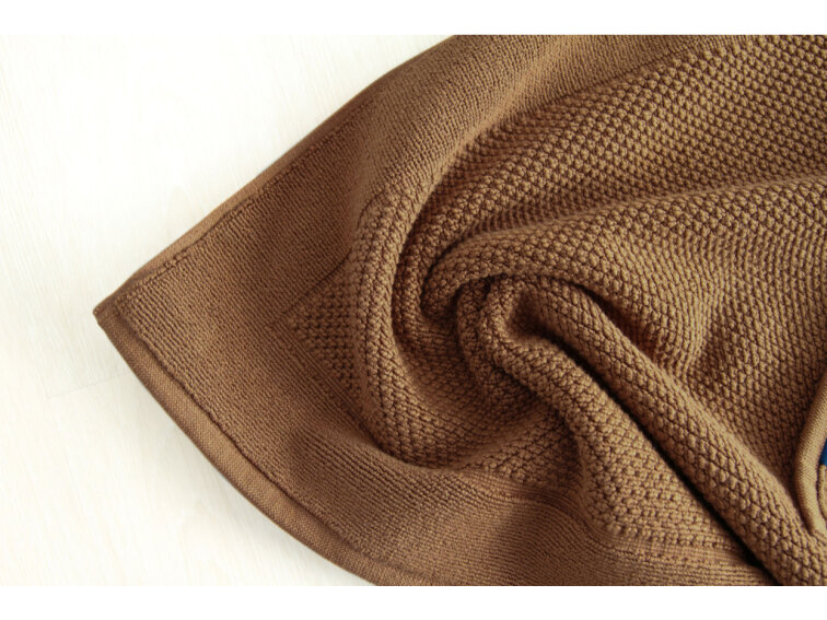 Koupelnová předložka CASA PURA - tmavě hnědá - GOTS