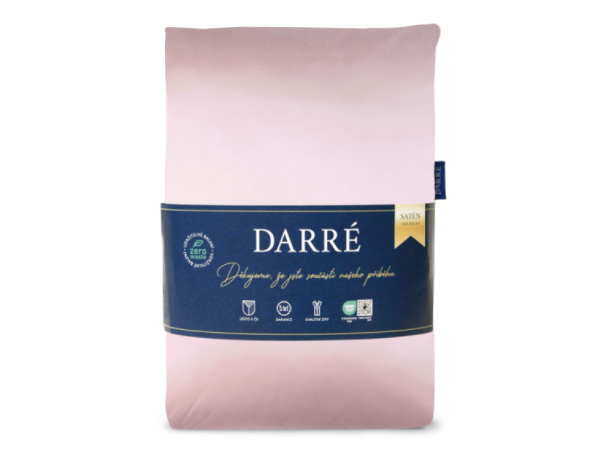 Saténové povlečení Royal - soft pink