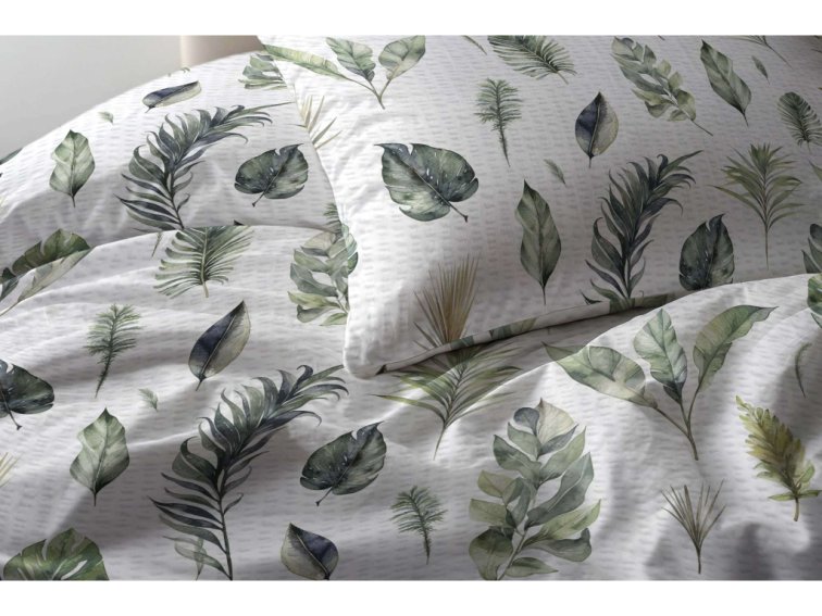 Krepové povlečení Exotické listy