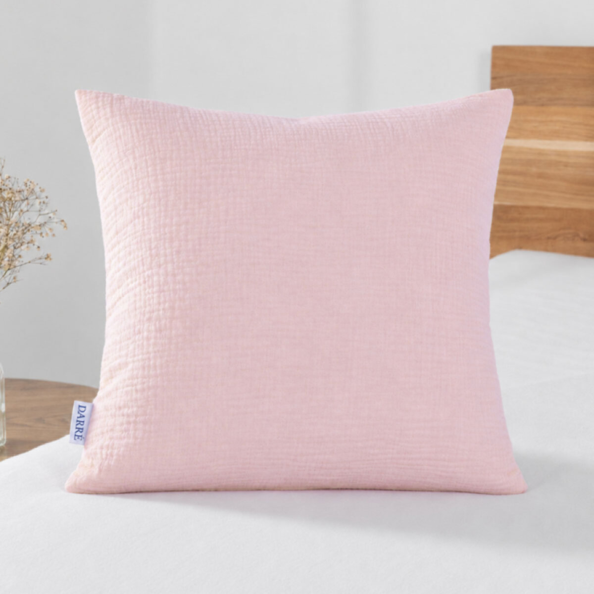 Mušelínový povlak na polštářek Baby pink