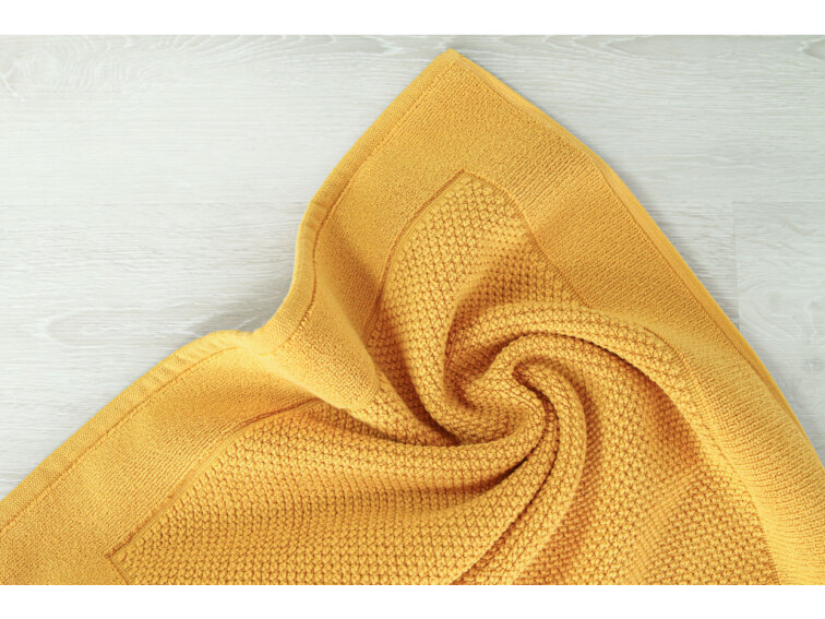 Koupelnová předložka CASA PURA - medově žlutá - GOTS