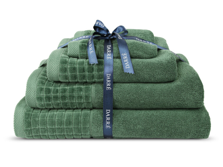 Výhodná sada uterákov a osušiek CASA VIVA - lesná zelená