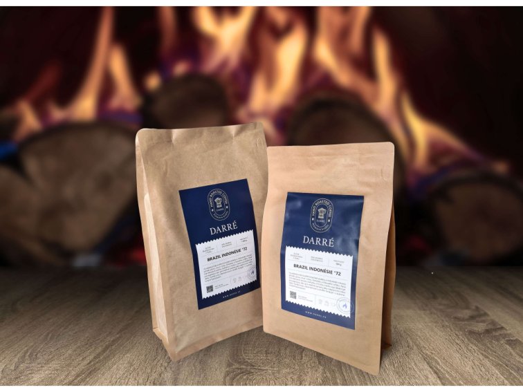 Prémiová zrnková káva Brazil Indonésie °72 - 80% Arabika, 20% Robusta