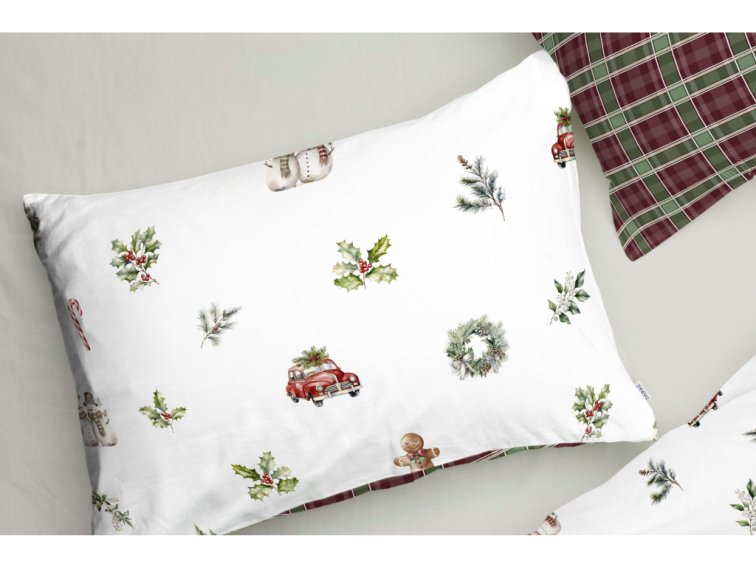 Bavlněné povlečení Vánoční jízda - duo