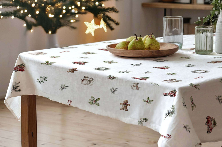 Bavlněný běhoun Vánoční jízda