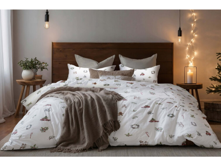 Bavlněné povlečení Vánoční jízda