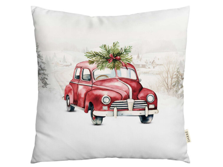 Dekoračný obliečka na vankúš Vianoce na cestách