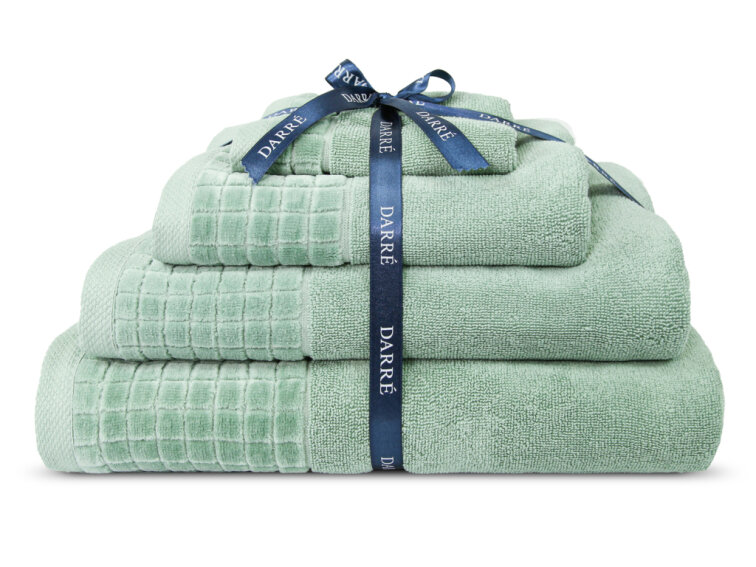 Výhodná sada uterákov a osušiek CASA VIVA - šalvějově zelená