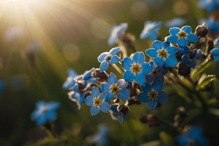 Dekorační povlak na polštářek Pomněnky od DARRÉ - věneček