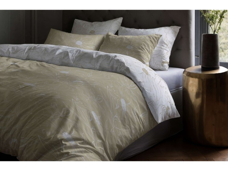 Bavlněné povlečení Blossom - béžové - duo