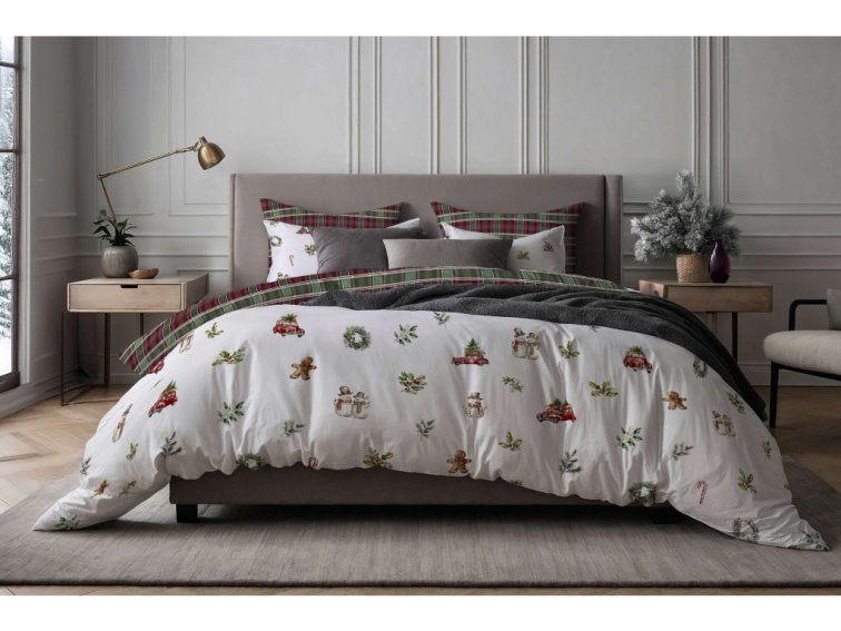 Bavlněné povlečení Vánoční jízda - duo