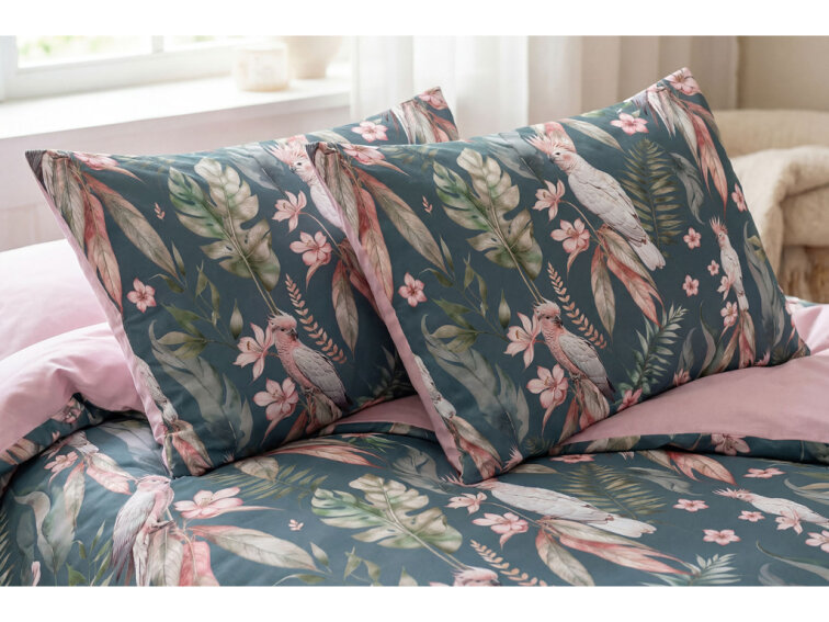 Bavlněné povlečení Tropický vánek starorůžové - duo