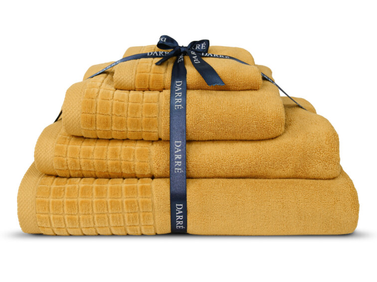 Výhodná sada uterákov a osušiek CASA VIVA - medovo žltá