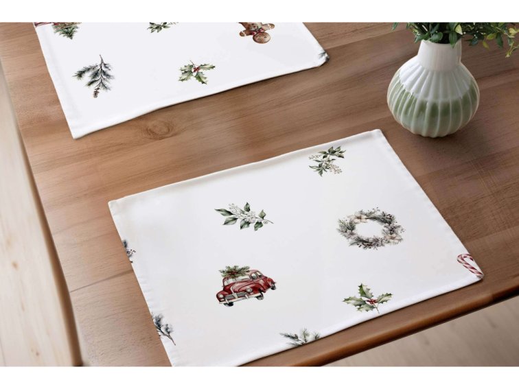 Bavlněné prostírání na stůl Vánoční jízda