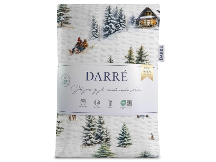 Krepové povlečení Vánoce na horách - duo
