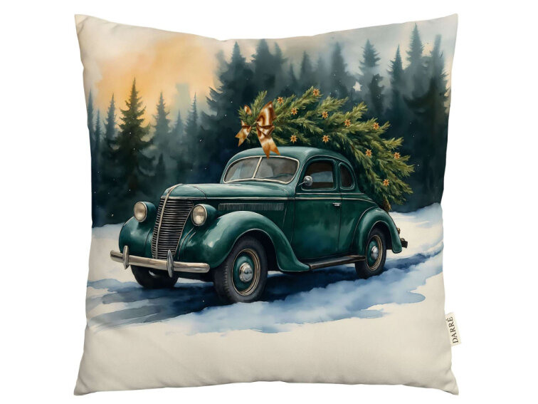 Dekoratívny povlak na vankúšik Vianočná nostalgia