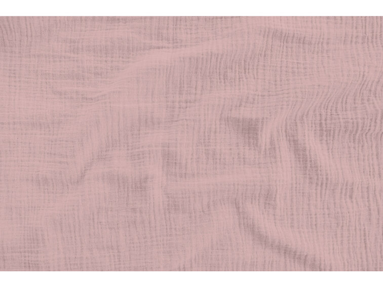 Celoroční mušelínový povlak na polštářek Soft Pink - GOTS