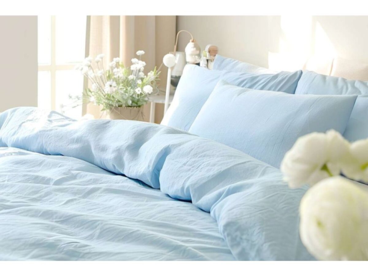 Mušelínové povlečení Baby blue
