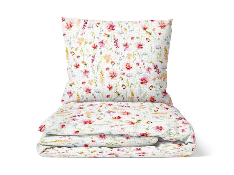 Krepové povlečení Květy
