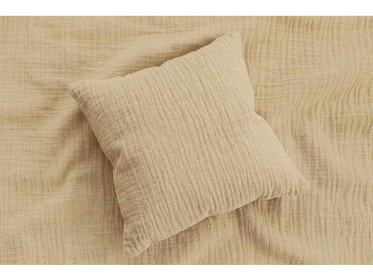 Celoroční mušelínový povlak na polštářek Sand