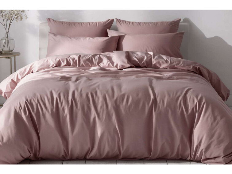 Bavlněné povlečení Jednobarevné perkálové - tmavě starorůžové