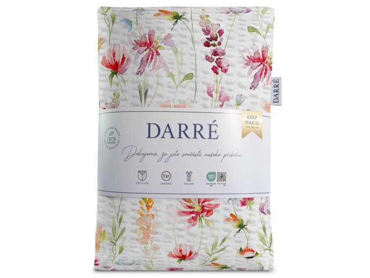 Krepové povlečení Květy