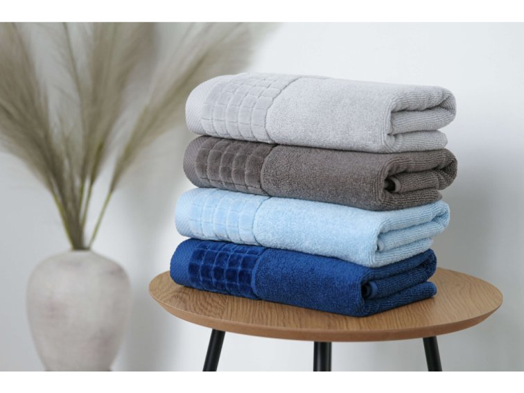 Ručníky a osušky CASA VIVA - tmavě šedá - GOTS