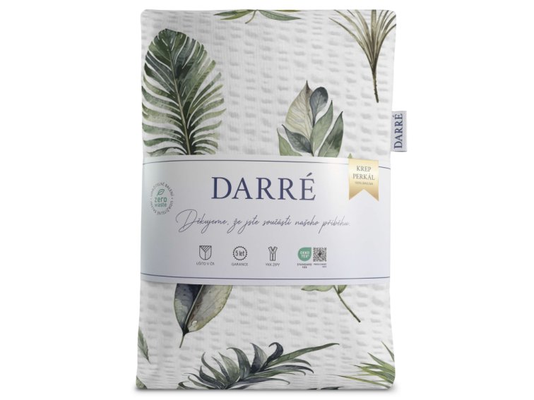 Krepové povlečení Exotické listy