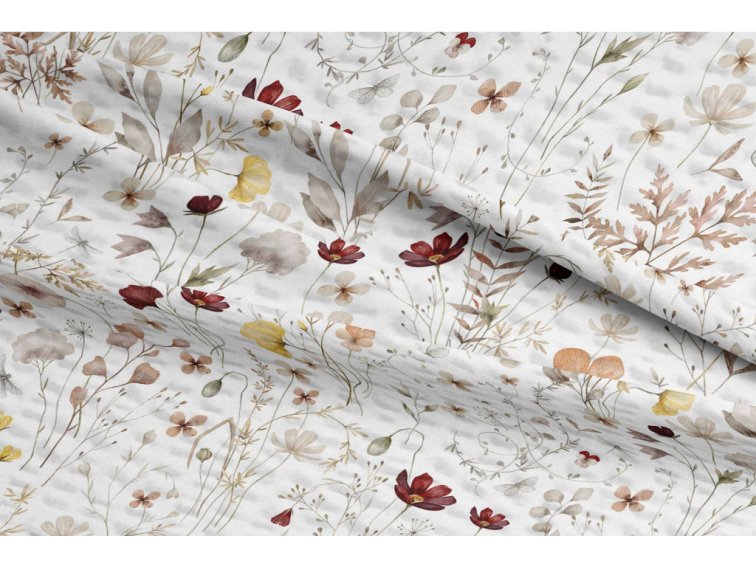 Krepové povlečení Květinová něžnost - světlé