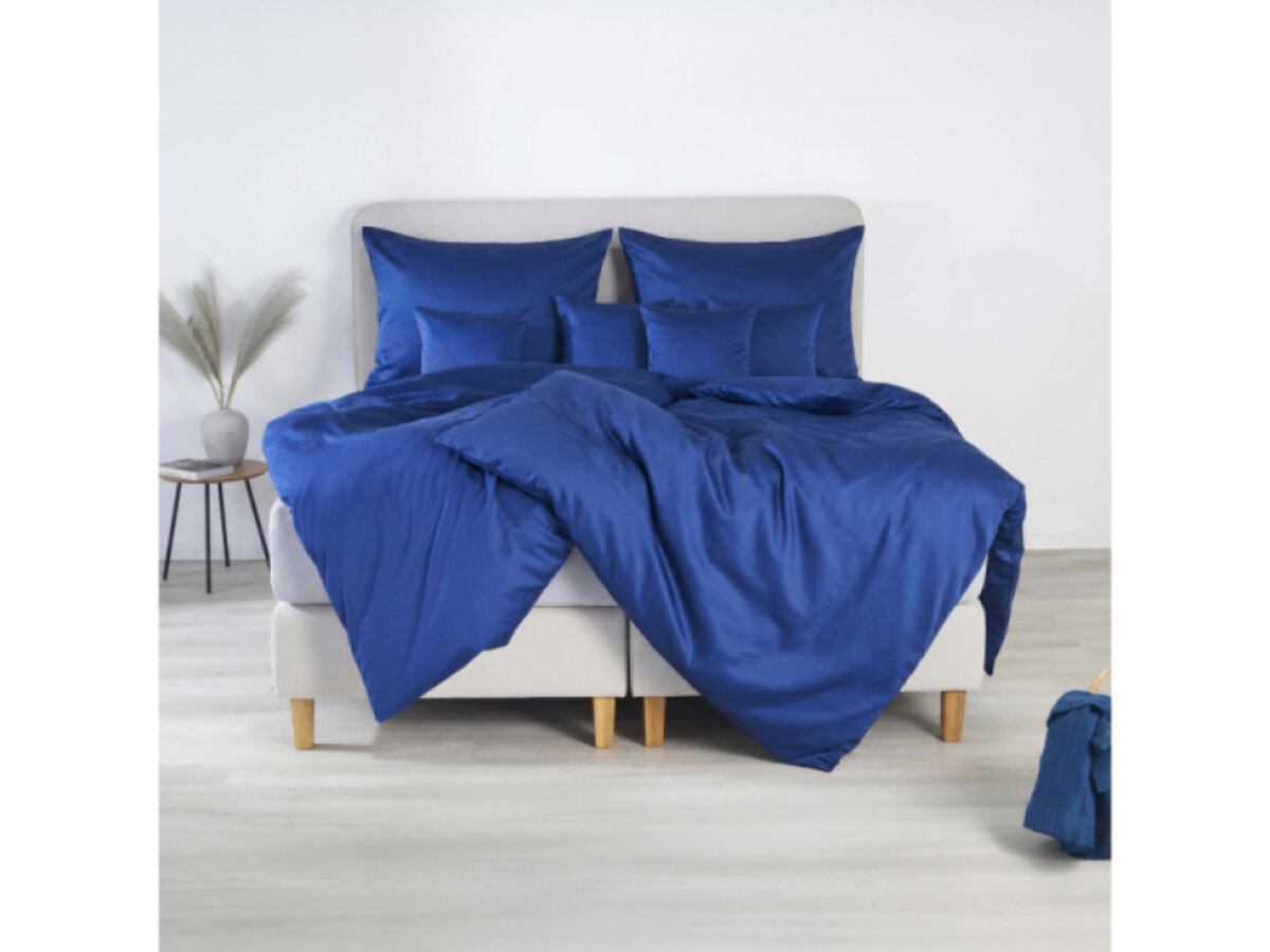 Saténové povlečení Royal - dark blue