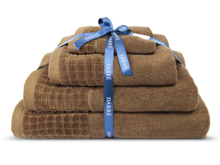 Výhodná sada uterákov a osušiek CASA VIVA - tmavohnedá