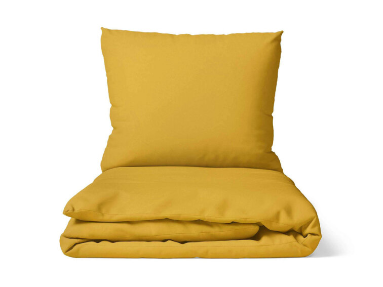 Bavlněné povlečení Jednobarevné perkálové - medově žluté 2