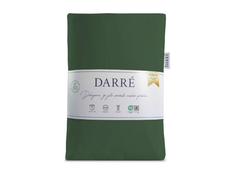 Bavlněné povlečení Jednobarevné perkálové - zelené