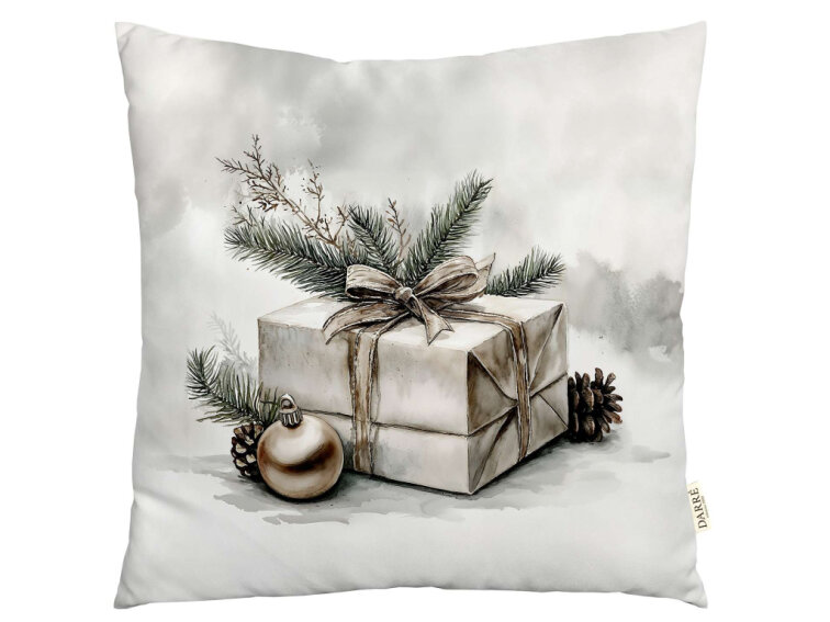 Dekorační povlak na polštářek Vánoční dárek 2
