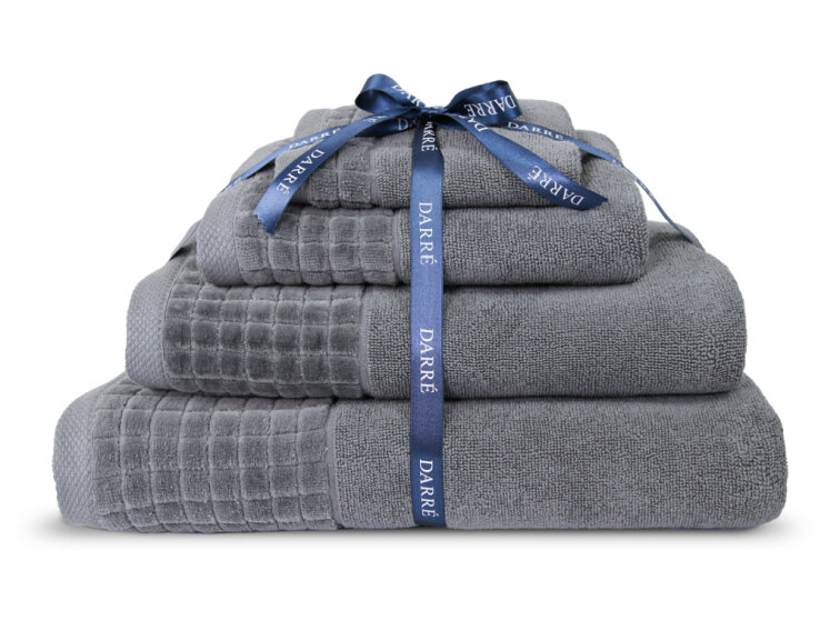 Výhodná sada uterákov a osušiek CASA VIVA - tmavošedá