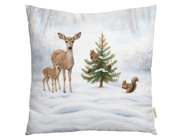 Dekoračný povlak na vankúš Vianoce v prírode 2