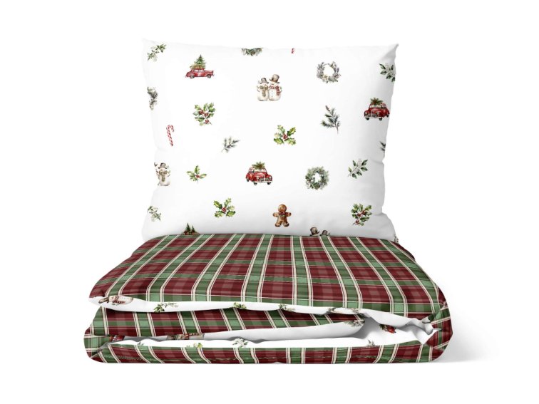 Bavlněné povlečení Vánoční jízda - duo