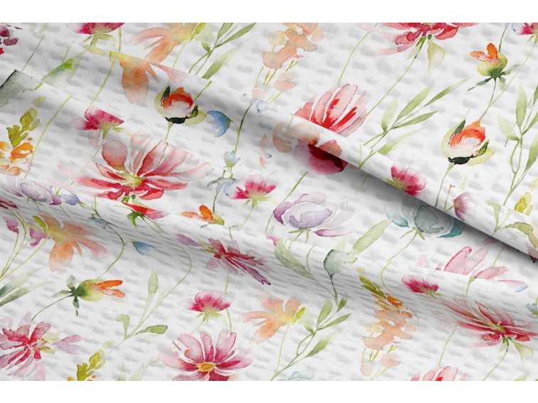Krepové povlečení Květy