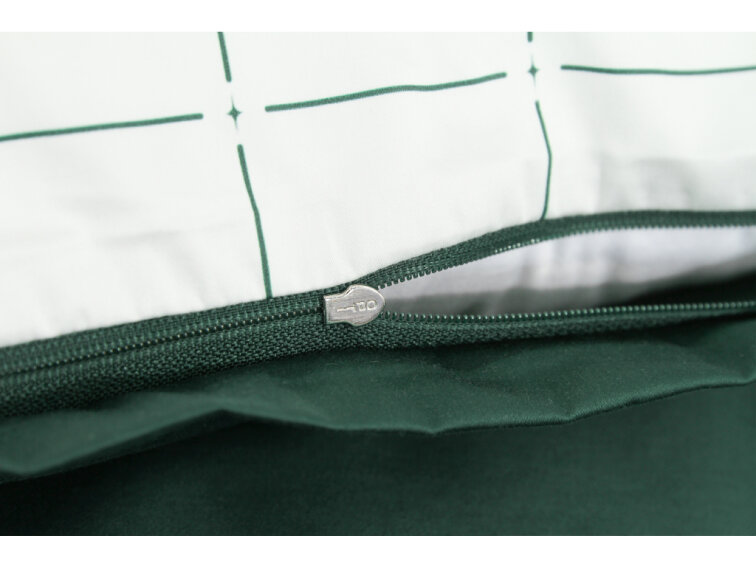 Saténový povlak na polštář Royal Dream - dark green